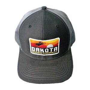 Richardson 312 Dakota Rodeo Company Trucker Hat Snapback Cap Black Gray